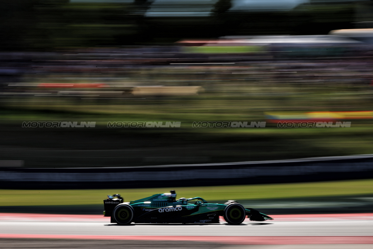 GP SPAGNA, Lance Stroll (CDN) Aston Martin F1 Team AMR25.

30.05.2025 Formula 1 World Championship, Rd 9, Spanish Grand Prix, Barcelona, Spain, Practice Day.

- www.xpbimages.com, EMail: requests@xpbimages.com © Copyright: Charniaux / XPB Images