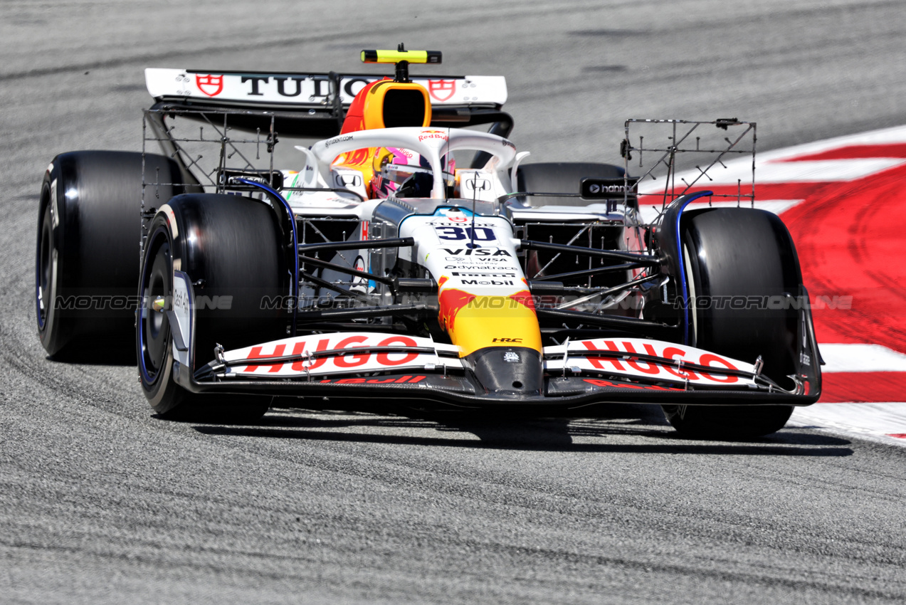 GP SPAGNA, Liam Lawson (NZL) Racing Bulls VCARB 02.

30.05.2025 Formula 1 World Championship, Rd 9, Spanish Grand Prix, Barcelona, Spain, Practice Day.

- www.xpbimages.com, EMail: requests@xpbimages.com © Copyright: Bearne / XPB Images