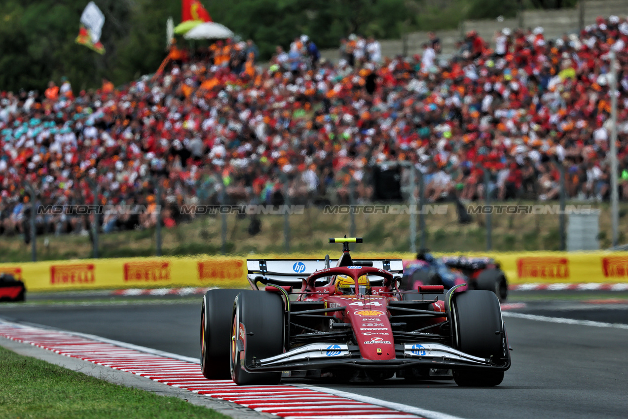GP UNGHERIA, Lewis Hamilton (GBR) Ferrari SF-25.

03.08.2025. Formula 1 World Championship, Rd 14, Hungarian Grand Prix, Budapest, Hungary, Gara Day.

- www.xpbimages.com, EMail: requests@xpbimages.com © Copyright: Batchelor / XPB Images
