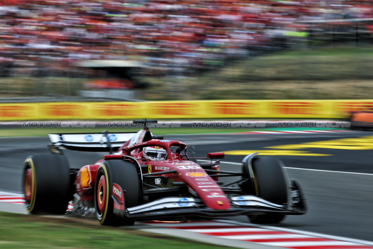 GP UNGHERIA, Charles Leclerc (MON) Ferrari SF-25.

03.08.2025. Formula 1 World Championship, Rd 14, Hungarian Grand Prix, Budapest, Hungary, Gara Day.

- www.xpbimages.com, EMail: requests@xpbimages.com © Copyright: Batchelor / XPB Images