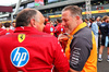 GP UNGHERIA, (L to R): Frederic Vasseur (FRA) Ferrari Team Principal with Zak Brown (USA) McLaren Executive Director on the grid.

03.08.2025. Formula 1 World Championship, Rd 14, Hungarian Grand Prix, Budapest, Hungary, Gara Day.

- www.xpbimages.com, EMail: requests@xpbimages.com © Copyright: Batchelor / XPB Images