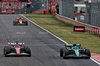 GP UNGHERIA, Charles Leclerc (MON) Ferrari SF-25 e Fernando Alonso (ESP) Aston Martin F1 Team AMR25 battle for position.

03.08.2025. Formula 1 World Championship, Rd 14, Hungarian Grand Prix, Budapest, Hungary, Gara Day.

- www.xpbimages.com, EMail: requests@xpbimages.com © Copyright: Charniaux / XPB Images
