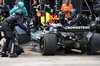 GP UNGHERIA, George Russell (GBR) Mercedes AMG F1 W16 makes a pit stop.

03.08.2025. Formula 1 World Championship, Rd 14, Hungarian Grand Prix, Budapest, Hungary, Gara Day.

- www.xpbimages.com, EMail: requests@xpbimages.com © Copyright: Bearne / XPB Images