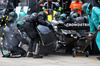 GP UNGHERIA, George Russell (GBR) Mercedes AMG F1 W16 makes a pit stop.

03.08.2025. Formula 1 World Championship, Rd 14, Hungarian Grand Prix, Budapest, Hungary, Gara Day.

- www.xpbimages.com, EMail: requests@xpbimages.com © Copyright: Bearne / XPB Images