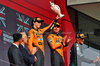 GP UNGHERIA, The podium (L to R): Oscar Piastri (AUS) McLaren, second; Lando Norris (GBR) McLaren, vincitore; George Russell (GBR) Mercedes AMG F1, third.

03.08.2025. Formula 1 World Championship, Rd 14, Hungarian Grand Prix, Budapest, Hungary, Gara Day.

- www.xpbimages.com, EMail: requests@xpbimages.com © Copyright: Batchelor / XPB Images