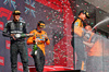 GP UNGHERIA, (L to R): George Russell (GBR) Mercedes AMG F1 celebrates his third position on the podium with second placed Oscar Piastri (AUS) McLaren e vincitore Lando Norris (GBR) McLaren.

03.08.2025. Formula 1 World Championship, Rd 14, Hungarian Grand Prix, Budapest, Hungary, Gara Day.

- www.xpbimages.com, EMail: requests@xpbimages.com © Copyright: Batchelor / XPB Images