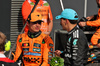 GP UNGHERIA, (L to R): Gara winner Lando Norris (GBR) McLaren with third placed George Russell (GBR) Mercedes AMG F1 in parc ferme.

03.08.2025. Formula 1 World Championship, Rd 14, Hungarian Grand Prix, Budapest, Hungary, Gara Day.

- www.xpbimages.com, EMail: requests@xpbimages.com © Copyright: Moy / XPB Images