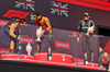 GP UNGHERIA, The podium (L to R): Oscar Piastri (AUS) McLaren, second; Lando Norris (GBR) McLaren, vincitore; George Russell (GBR) Mercedes AMG F1, third.

03.08.2025. Formula 1 World Championship, Rd 14, Hungarian Grand Prix, Budapest, Hungary, Gara Day.

- www.xpbimages.com, EMail: requests@xpbimages.com © Copyright: Moy / XPB Images