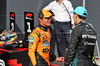 GP UNGHERIA, (L to R): Gara winner Lando Norris (GBR) McLaren in parc ferme with third placed George Russell (GBR) Mercedes AMG F1.

03.08.2025. Formula 1 World Championship, Rd 14, Hungarian Grand Prix, Budapest, Hungary, Gara Day.

- www.xpbimages.com, EMail: requests@xpbimages.com © Copyright: Bearne / XPB Images