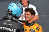 GP UNGHERIA, (L to R): George Russell (GBR) Mercedes AMG F1  in parc ferme with vincitore Lando Norris (GBR) McLaren.

03.08.2025. Formula 1 World Championship, Rd 14, Hungarian Grand Prix, Budapest, Hungary, Gara Day.

- www.xpbimages.com, EMail: requests@xpbimages.com © Copyright: Bearne / XPB Images