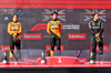 GP UNGHERIA, The podium (L to R): Oscar Piastri (AUS) McLaren, second; Lando Norris (GBR) McLaren, vincitore; George Russell (GBR) Mercedes AMG F1, third.

03.08.2025. Formula 1 World Championship, Rd 14, Hungarian Grand Prix, Budapest, Hungary, Gara Day.

- www.xpbimages.com, EMail: requests@xpbimages.com © Copyright: Bearne / XPB Images