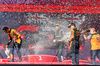 GP UNGHERIA, (L to R): Gara winner Lando Norris (GBR) McLaren celebrates on the podium with George Russell (GBR) Mercedes AMG F1; Oscar Piastri (AUS) McLaren; e Mark Ingham (GBR) McLaren Head of Design.

03.08.2025. Formula 1 World Championship, Rd 14, Hungarian Grand Prix, Budapest, Hungary, Gara Day.

- www.xpbimages.com, EMail: requests@xpbimages.com © Copyright: Bearne / XPB Images