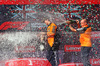 GP UNGHERIA, Oscar Piastri (AUS) McLaren celebrates his second position on the podium with Mark Ingham (GBR) McLaren Head of Design.

03.08.2025. Formula 1 World Championship, Rd 14, Hungarian Grand Prix, Budapest, Hungary, Gara Day.

- www.xpbimages.com, EMail: requests@xpbimages.com © Copyright: Bearne / XPB Images