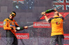 GP UNGHERIA, (L to R): Gara winner Lando Norris (GBR) McLaren celebrates on the podium with Mark Ingham (GBR) McLaren Head of Design.

03.08.2025. Formula 1 World Championship, Rd 14, Hungarian Grand Prix, Budapest, Hungary, Gara Day.

- www.xpbimages.com, EMail: requests@xpbimages.com © Copyright: Bearne / XPB Images