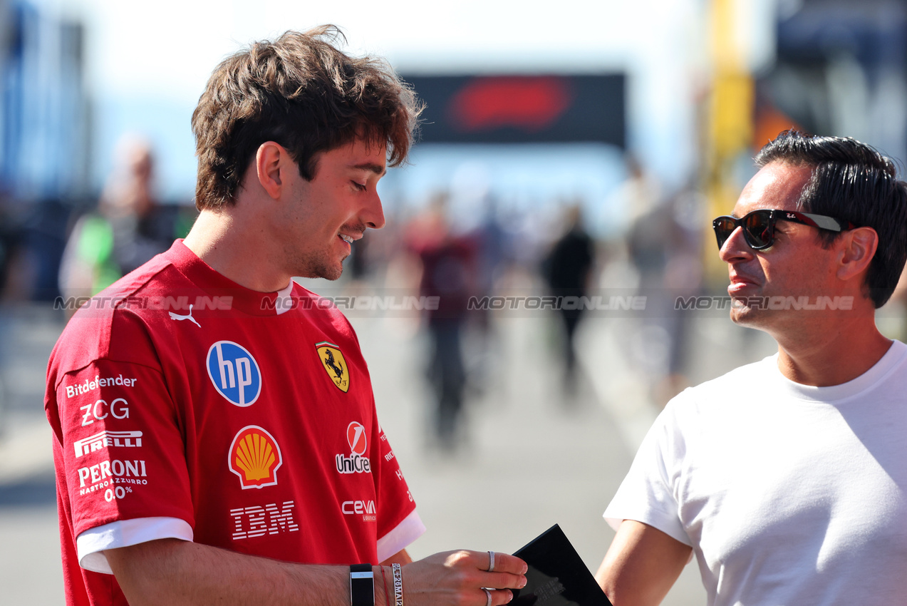 GP UNGHERIA, Charles Leclerc (MON) Ferrari.

31.07.2025. Formula 1 World Championship, Rd 14, Hungarian Grand Prix, Budapest, Hungary, Preparation Day.

- www.xpbimages.com, EMail: requests@xpbimages.com © Copyright: Bearne / XPB Images