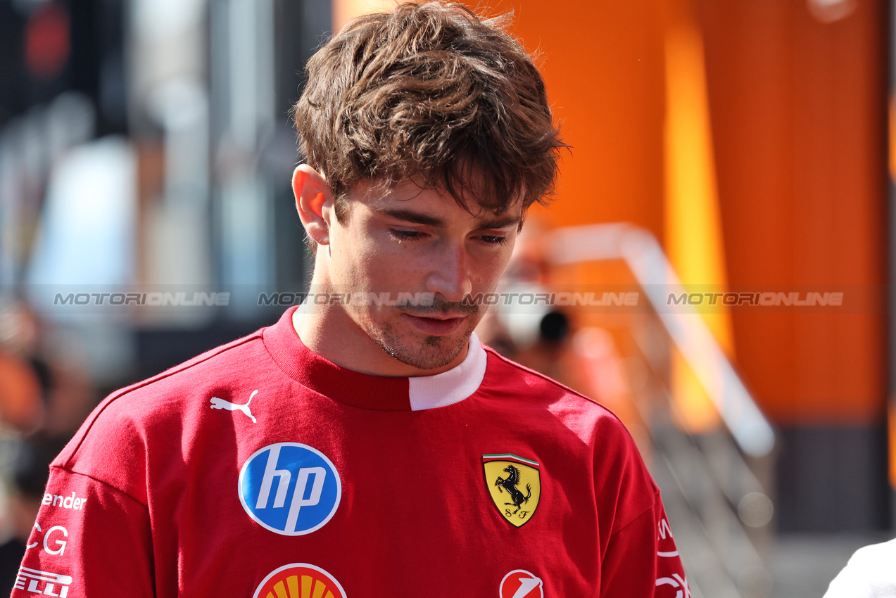 GP UNGHERIA, Charles Leclerc (MON) Ferrari.

31.07.2025. Formula 1 World Championship, Rd 14, Hungarian Grand Prix, Budapest, Hungary, Preparation Day.

- www.xpbimages.com, EMail: requests@xpbimages.com © Copyright: Bearne / XPB Images