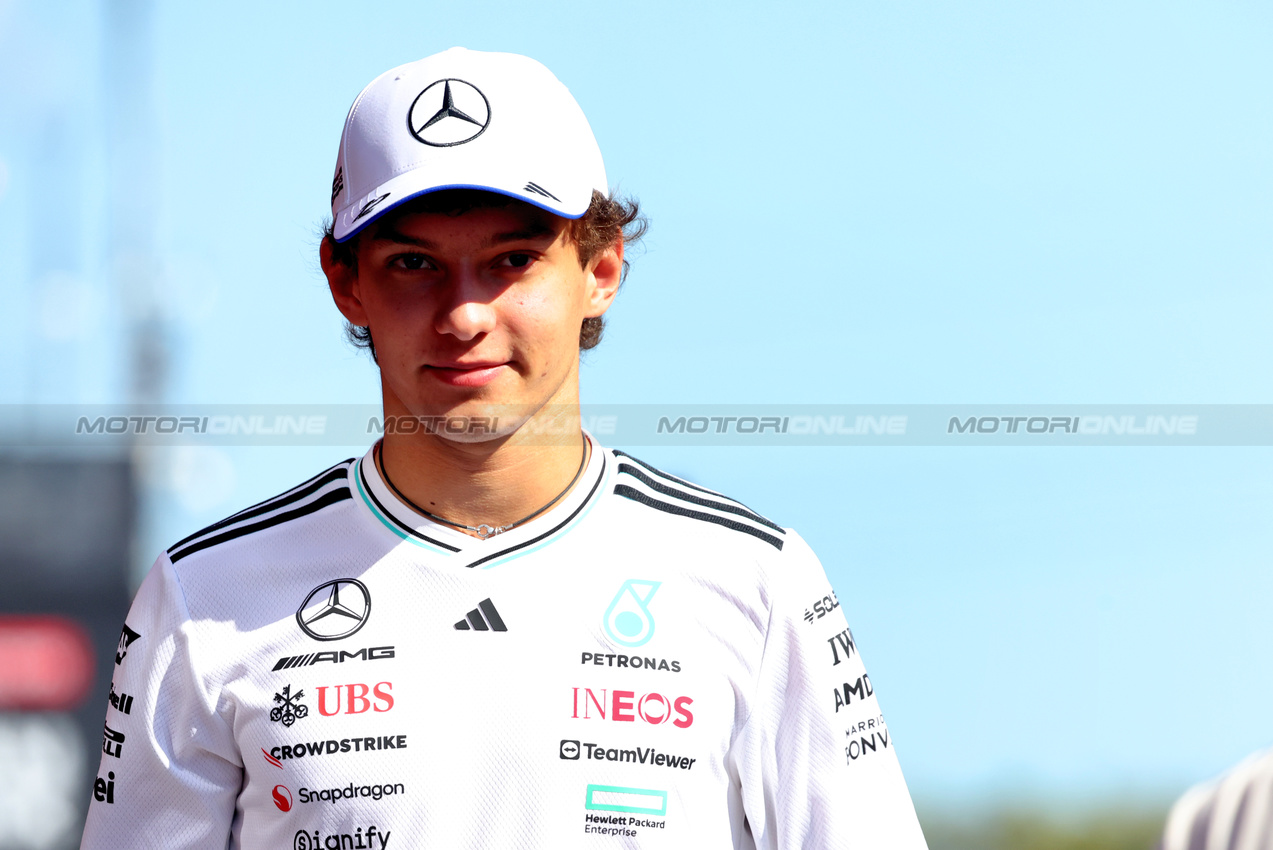 GP UNGHERIA, Andrea Kimi Antonelli (ITA) Mercedes AMG F1.

31.07.2025. Formula 1 World Championship, Rd 14, Hungarian Grand Prix, Budapest, Hungary, Preparation Day.

- www.xpbimages.com, EMail: requests@xpbimages.com © Copyright: Bearne / XPB Images