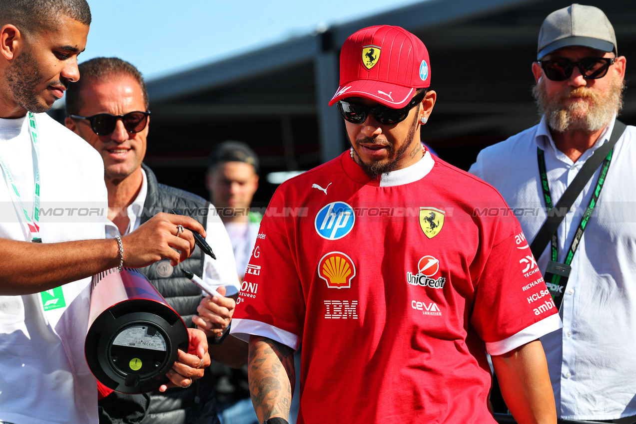 GP UNGHERIA, Lewis Hamilton (GBR) Ferrari.

31.07.2025. Formula 1 World Championship, Rd 14, Hungarian Grand Prix, Budapest, Hungary, Preparation Day.

- www.xpbimages.com, EMail: requests@xpbimages.com © Copyright: Batchelor / XPB Images