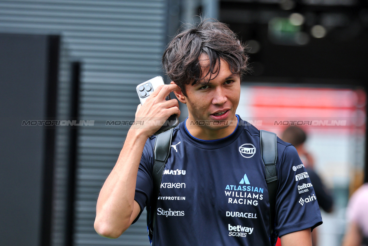 GP UNGHERIA, Alexander Albon (THA) Atlassian Williams Racing.

31.07.2025. Formula 1 World Championship, Rd 14, Hungarian Grand Prix, Budapest, Hungary, Preparation Day.

- www.xpbimages.com, EMail: requests@xpbimages.com © Copyright: Moy / XPB Images