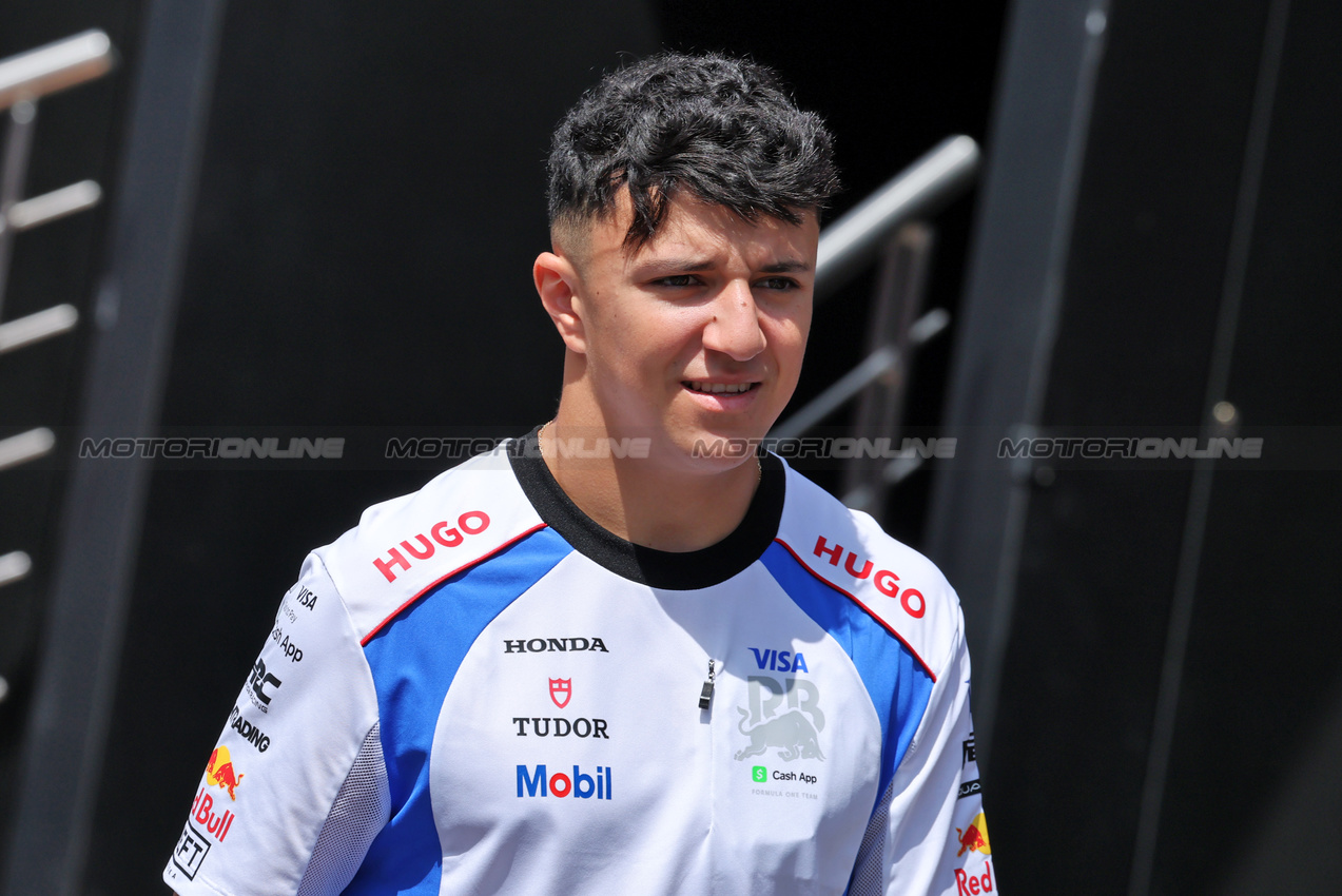 GP UNGHERIA, Isack Hadjar (FRA) Racing Bulls.

31.07.2025. Formula 1 World Championship, Rd 14, Hungarian Grand Prix, Budapest, Hungary, Preparation Day.

- www.xpbimages.com, EMail: requests@xpbimages.com © Copyright: Moy / XPB Images