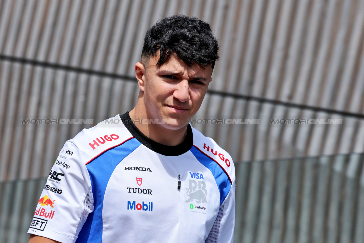 GP UNGHERIA, Isack Hadjar (FRA) Racing Bulls.

31.07.2025. Formula 1 World Championship, Rd 14, Hungarian Grand Prix, Budapest, Hungary, Preparation Day.

- www.xpbimages.com, EMail: requests@xpbimages.com © Copyright: Moy / XPB Images