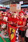 GP UNGHERIA, Circuit Atmosfera - Lewis Hamilton (GBR) Ferrari fans in the pits.

31.07.2025. Formula 1 World Championship, Rd 14, Hungarian Grand Prix, Budapest, Hungary, Preparation Day.

- www.xpbimages.com, EMail: requests@xpbimages.com © Copyright: Batchelor / XPB Images