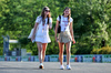 GP UNGHERIA, Circuit Atmosfera - two women walk the circuit.

31.07.2025. Formula 1 World Championship, Rd 14, Hungarian Grand Prix, Budapest, Hungary, Preparation Day.

- www.xpbimages.com, EMail: requests@xpbimages.com © Copyright: Moy / XPB Images