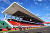 GP UNGHERIA, Circuit Atmosfera - new grandstand on the partenza / finish straight.

31.07.2025. Formula 1 World Championship, Rd 14, Hungarian Grand Prix, Budapest, Hungary, Preparation Day.

- www.xpbimages.com, EMail: requests@xpbimages.com © Copyright: Batchelor / XPB Images