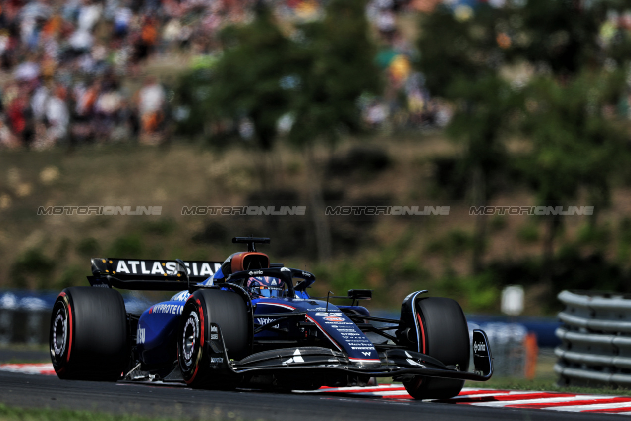 GP UNGHERIA, Alexander Albon (THA) Atlassian Williams Racing FW47.

02.08.2025. Formula 1 World Championship, Rd 14, Hungarian Grand Prix, Budapest, Hungary, Qualifiche Day.

- www.xpbimages.com, EMail: requests@xpbimages.com © Copyright: Charniaux / XPB Images