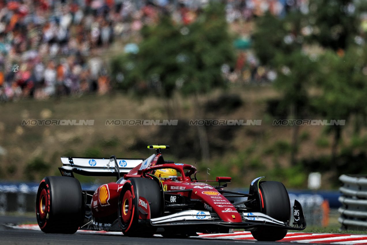 GP UNGHERIA, Lewis Hamilton (GBR) Ferrari SF-25.

02.08.2025. Formula 1 World Championship, Rd 14, Hungarian Grand Prix, Budapest, Hungary, Qualifiche Day.

- www.xpbimages.com, EMail: requests@xpbimages.com © Copyright: Charniaux / XPB Images