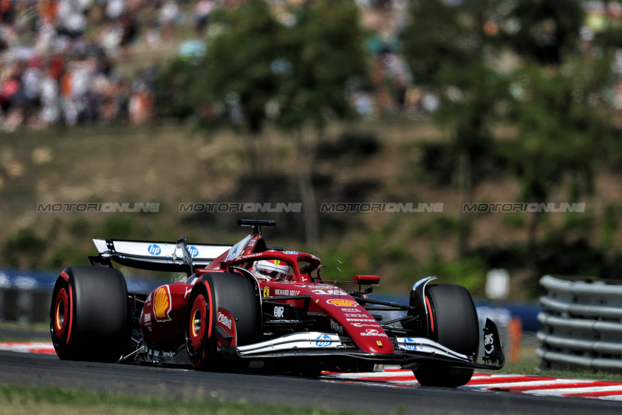 GP UNGHERIA, Charles Leclerc (MON) Ferrari SF-25.

02.08.2025. Formula 1 World Championship, Rd 14, Hungarian Grand Prix, Budapest, Hungary, Qualifiche Day.

- www.xpbimages.com, EMail: requests@xpbimages.com © Copyright: Charniaux / XPB Images