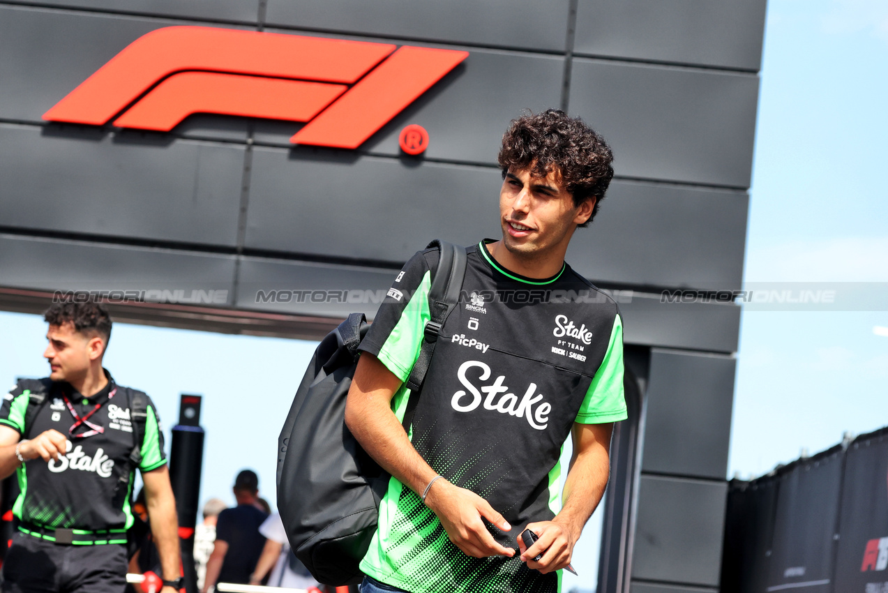 GP UNGHERIA, Gabriel Bortoleto (BRA) Sauber.

02.08.2025. Formula 1 World Championship, Rd 14, Hungarian Grand Prix, Budapest, Hungary, Qualifiche Day.

- www.xpbimages.com, EMail: requests@xpbimages.com © Copyright: Bearne / XPB Images