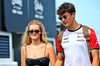 GP UNGHERIA, (L to R): Alicia Torriani with her boyfriend Oliver Bearman (GBR) Haas F1 Team.

02.08.2025. Formula 1 World Championship, Rd 14, Hungarian Grand Prix, Budapest, Hungary, Qualifiche Day.

- www.xpbimages.com, EMail: requests@xpbimages.com © Copyright: Batchelor / XPB Images