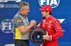 GP UNGHERIA, (L to R): Mario Isola (ITA) Pirelli Racing Manager presents the Pirelli Pole Position Award to Charles Leclerc (MON) Ferrari.

02.08.2025. Formula 1 World Championship, Rd 14, Hungarian Grand Prix, Budapest, Hungary, Qualifiche Day.

- www.xpbimages.com, EMail: requests@xpbimages.com © Copyright: Batchelor / XPB Images