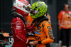 GP UNGHERIA, (L to R): Charles Leclerc (MON) Ferrari celebrates his pole position in qualifying parc ferme with third placed Lando Norris (GBR) McLaren.

02.08.2025. Formula 1 World Championship, Rd 14, Hungarian Grand Prix, Budapest, Hungary, Qualifiche Day.

 - www.xpbimages.com, EMail: requests@xpbimages.com © Copyright: Coates / XPB Images
