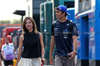 GP UNGHERIA, (L to R): Muni Lily He (CHN) Professional Golfer with her boyfriend Alexander Albon (THA) Atlassian Williams Racing.

02.08.2025. Formula 1 World Championship, Rd 14, Hungarian Grand Prix, Budapest, Hungary, Qualifiche Day.

- www.xpbimages.com, EMail: requests@xpbimages.com © Copyright: Bearne / XPB Images