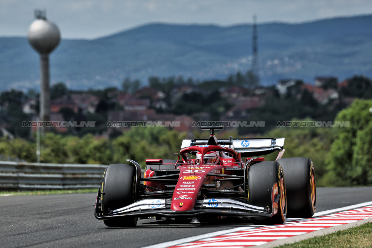 GP UNGHERIA, Charles Leclerc (MON) Ferrari SF-25.

01.08.2025. Formula 1 World Championship, Rd 14, Hungarian Grand Prix, Budapest, Hungary, Practice Day.

- www.xpbimages.com, EMail: requests@xpbimages.com © Copyright: Moy / XPB Images