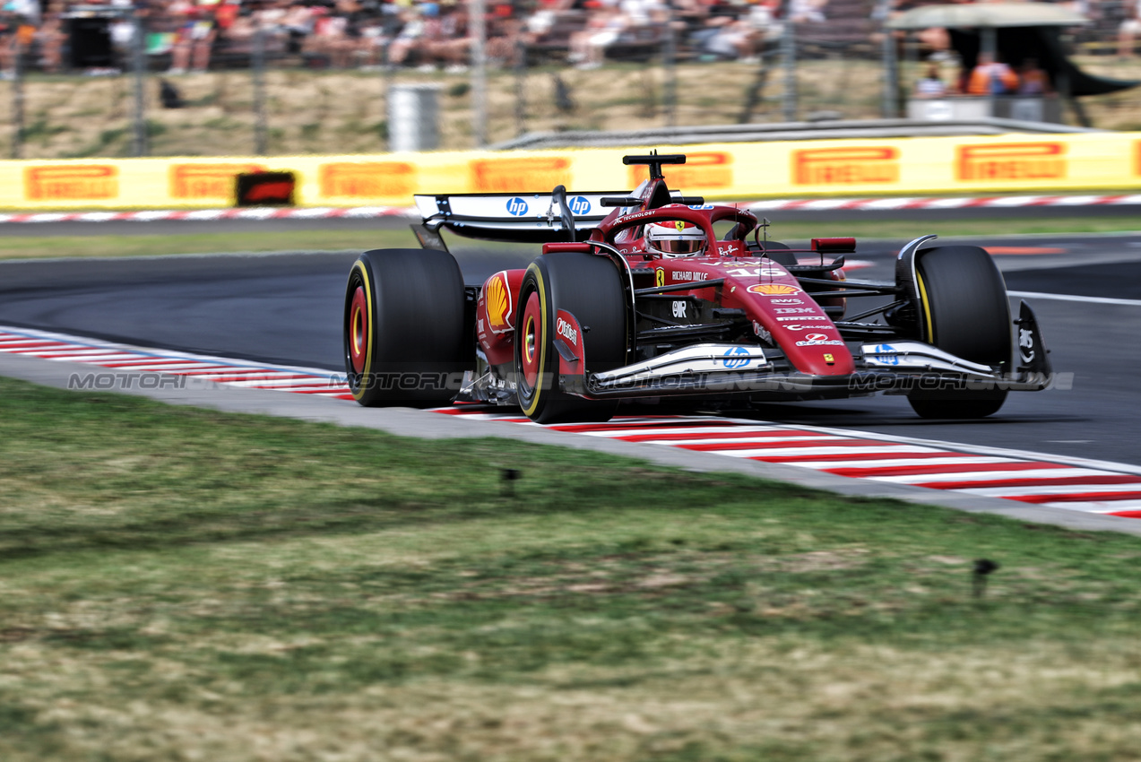 GP UNGHERIA, Charles Leclerc (MON) Ferrari SF-25.

01.08.2025. Formula 1 World Championship, Rd 14, Hungarian Grand Prix, Budapest, Hungary, Practice Day.

- www.xpbimages.com, EMail: requests@xpbimages.com © Copyright: Bearne / XPB Images