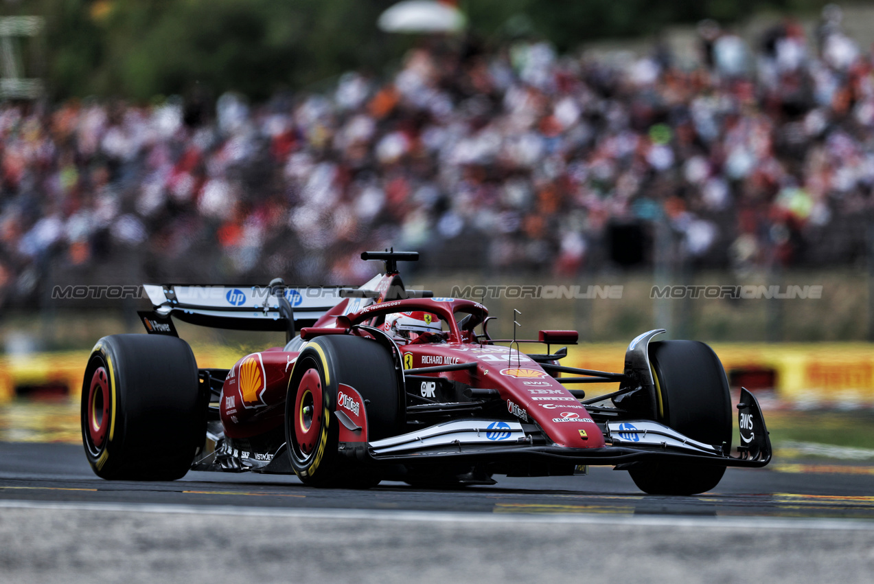 GP UNGHERIA, Charles Leclerc (MON) Ferrari SF-25.

01.08.2025. Formula 1 World Championship, Rd 14, Hungarian Grand Prix, Budapest, Hungary, Practice Day.

- www.xpbimages.com, EMail: requests@xpbimages.com © Copyright: Charniaux / XPB Images