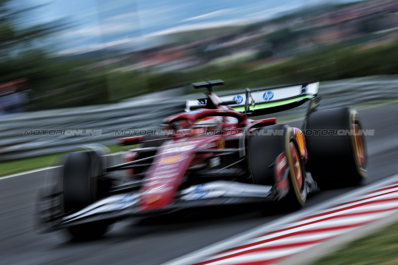 GP UNGHERIA, Charles Leclerc (MON) Ferrari SF-25.

01.08.2025. Formula 1 World Championship, Rd 14, Hungarian Grand Prix, Budapest, Hungary, Practice Day.

- www.xpbimages.com, EMail: requests@xpbimages.com © Copyright: Moy / XPB Images