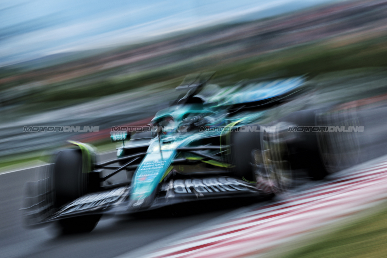 GP UNGHERIA, Lance Stroll (CDN) Aston Martin F1 Team AMR25.

01.08.2025. Formula 1 World Championship, Rd 14, Hungarian Grand Prix, Budapest, Hungary, Practice Day.

- www.xpbimages.com, EMail: requests@xpbimages.com © Copyright: Moy / XPB Images
