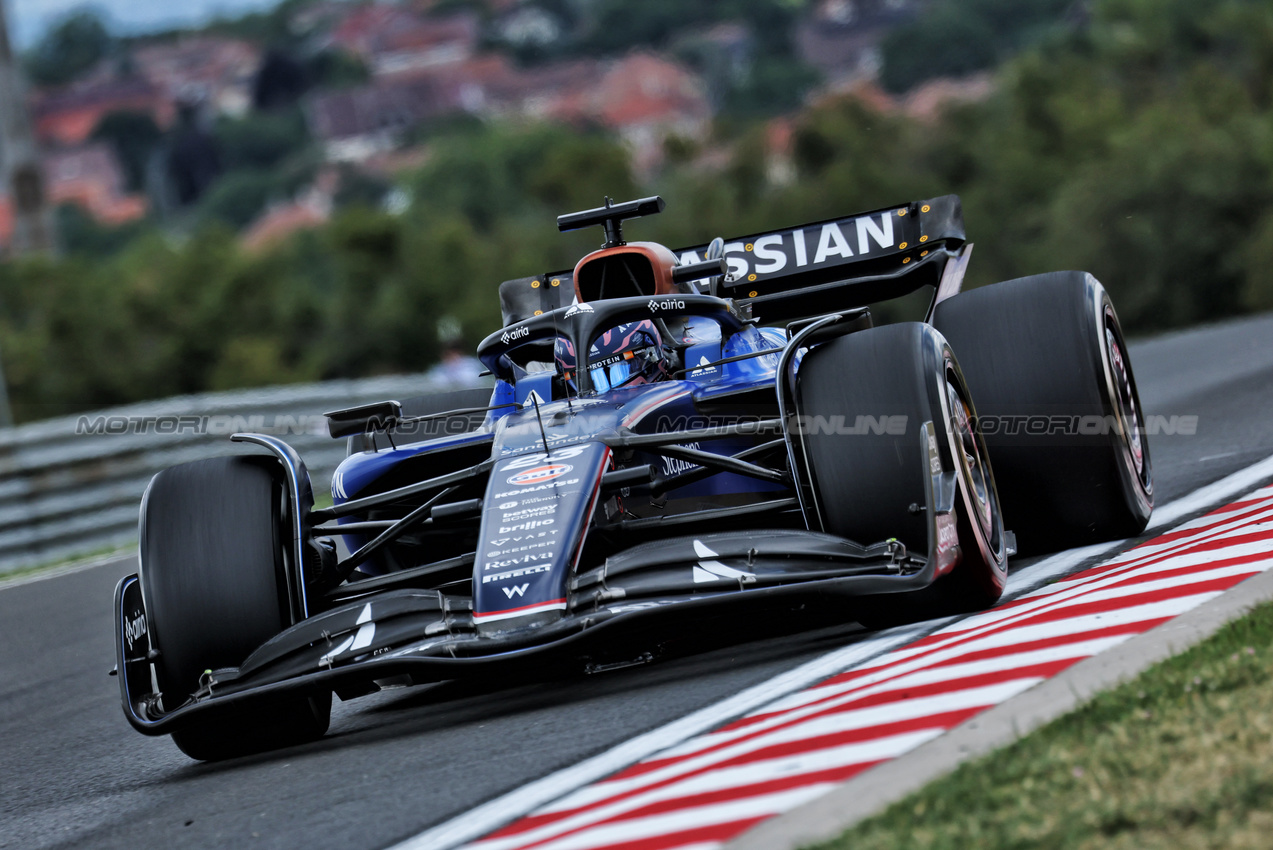 GP UNGHERIA, Alexander Albon (THA) Atlassian Williams Racing FW47.

01.08.2025. Formula 1 World Championship, Rd 14, Hungarian Grand Prix, Budapest, Hungary, Practice Day.

- www.xpbimages.com, EMail: requests@xpbimages.com © Copyright: Moy / XPB Images