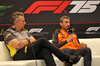GP UNGHERIA, (L to R): Mario Isola (ITA) Pirelli Racing Manager e Andrea Stella (ITA) McLaren Team Principal in the FIA Press Conference.

01.08.2025. Formula 1 World Championship, Rd 14, Hungarian Grand Prix, Budapest, Hungary, Practice Day.

- www.xpbimages.com, EMail: requests@xpbimages.com © Copyright: Moy / XPB Images