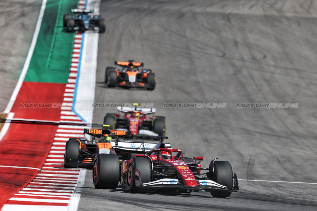 GP USA, Charles Leclerc (MON) Ferrari SF-25.

19.10.2025. Formula 1 World Championship, Rd 19, United States Grand Prix, Austin, Texas, USA, Gara Day.

- www.xpbimages.com, EMail: requests@xpbimages.com © Copyright: Charniaux / XPB Images