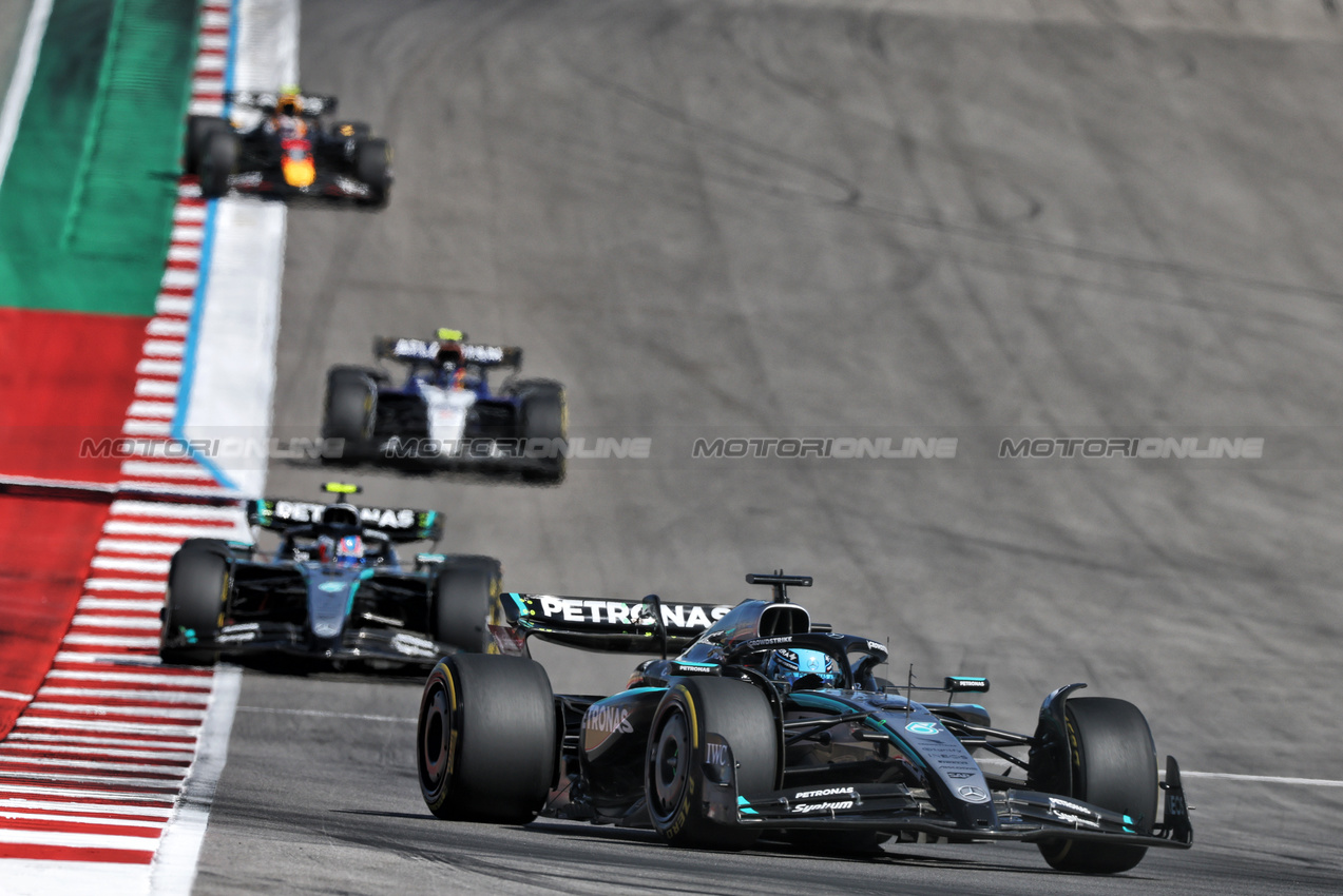 GP USA, George Russell (GBR) Mercedes AMG F1 W16.
19.10.2025. Formula 1 World Championship, Rd 19, United States Grand Prix, Austin, Texas, USA, Gara Day.
- www.xpbimages.com, EMail: requests@xpbimages.com © Copyright: Charniaux / XPB Images