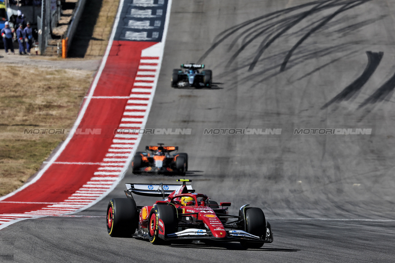 GP USA, Lewis Hamilton (GBR) Ferrari SF-25.
19.10.2025. Formula 1 World Championship, Rd 19, United States Grand Prix, Austin, Texas, USA, Gara Day.
- www.xpbimages.com, EMail: requests@xpbimages.com © Copyright: Moy / XPB Images