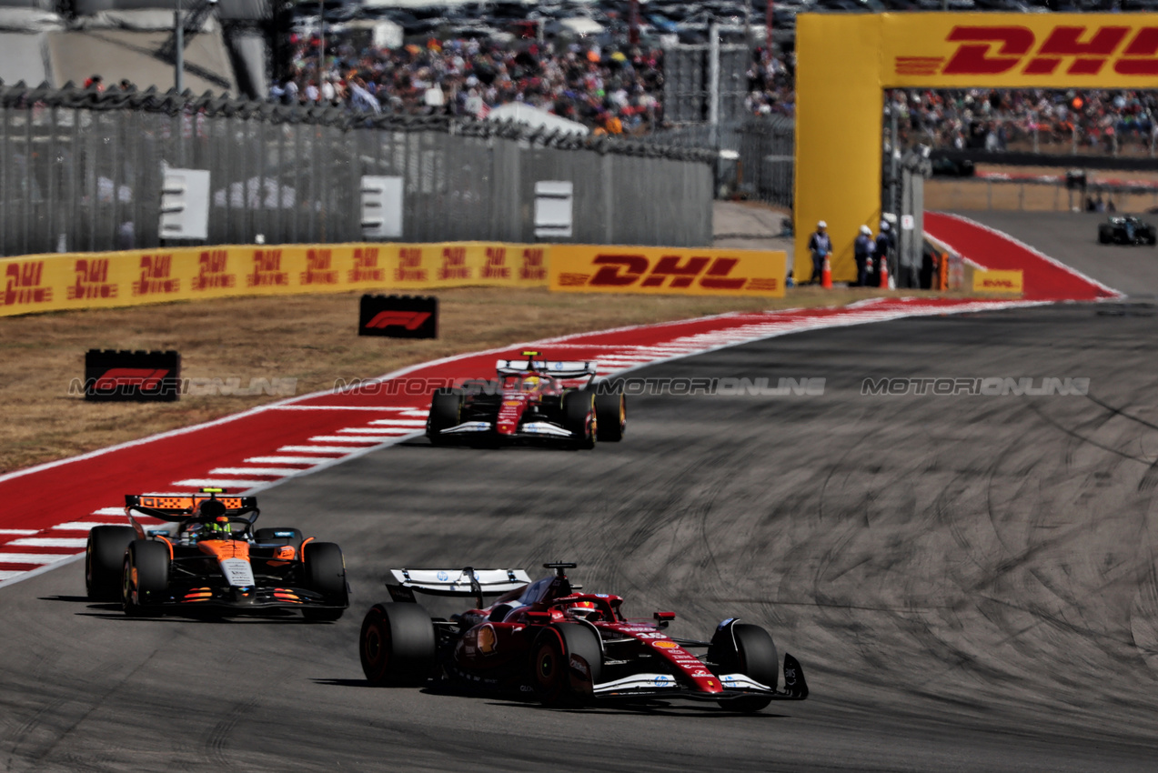 GP USA, Charles Leclerc (MON) Ferrari SF-25.

19.10.2025. Formula 1 World Championship, Rd 19, United States Grand Prix, Austin, Texas, USA, Gara Day.

 - www.xpbimages.com, EMail: requests@xpbimages.com © Copyright: Rew / XPB Images