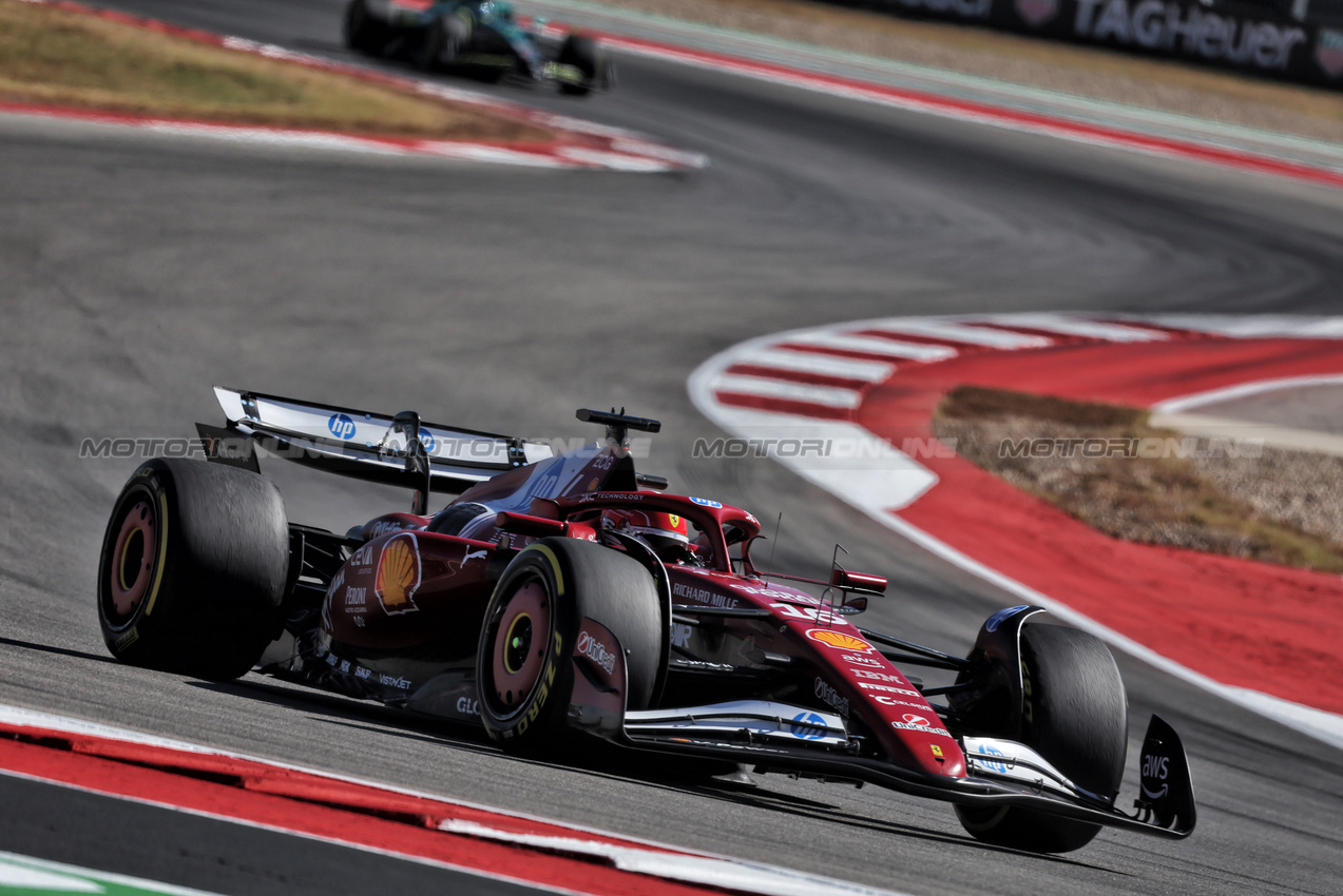 GP USA, Charles Leclerc (MON) Ferrari SF-25.
19.10.2025. Formula 1 World Championship, Rd 19, United States Grand Prix, Austin, Texas, USA, Gara Day.
- www.xpbimages.com, EMail: requests@xpbimages.com © Copyright: Rew / XPB Images