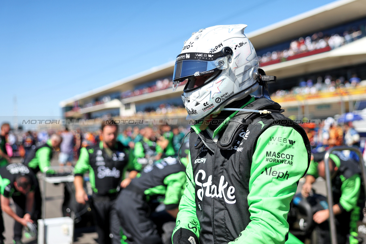 GP USA, Nico Hulkenberg (GER) Sauber C45 on the grid.

19.10.2025. Formula 1 World Championship, Rd 19, United States Grand Prix, Austin, Texas, USA, Gara Day.

- www.xpbimages.com, EMail: requests@xpbimages.com © Copyright: Bearne / XPB Images