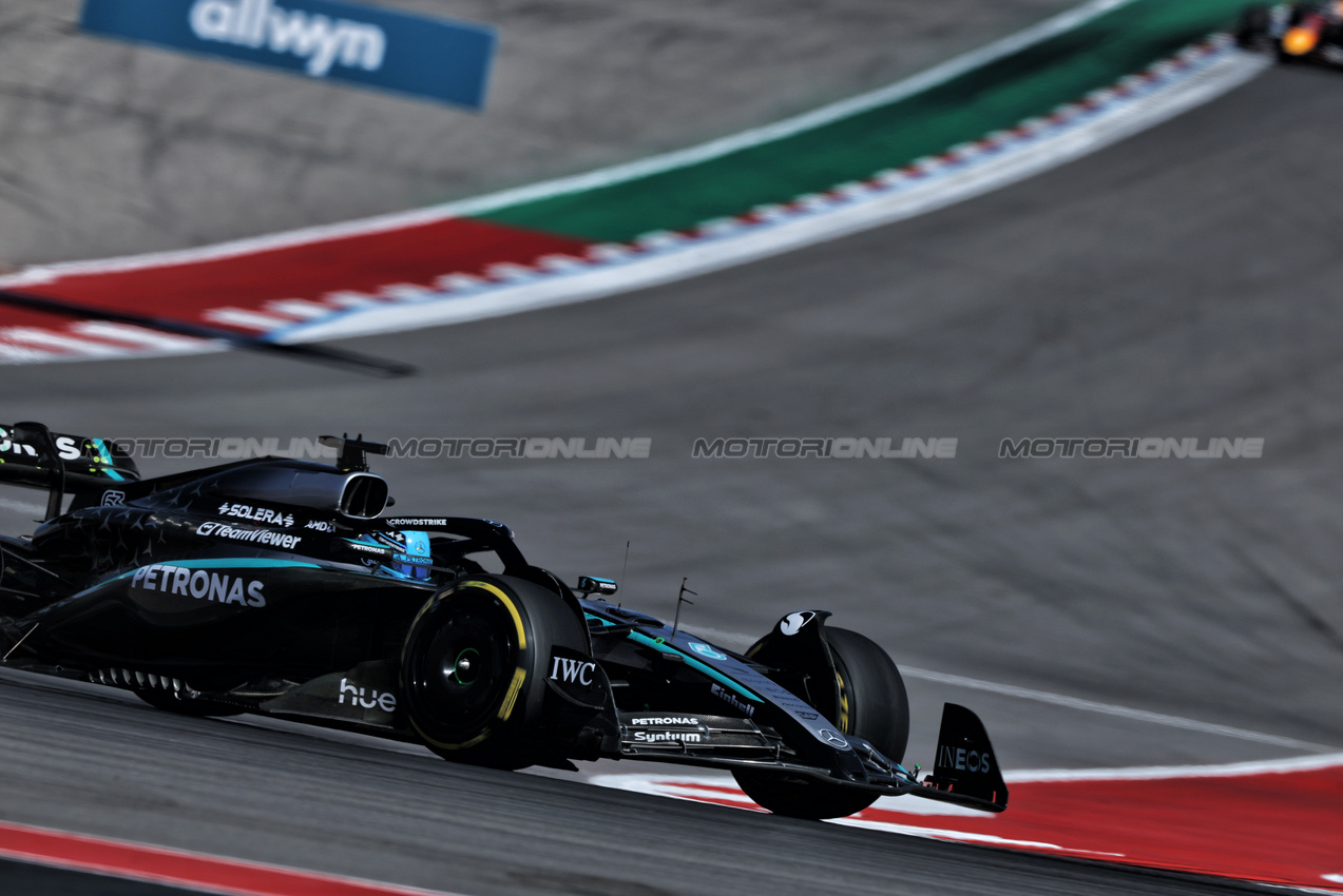GP USA, George Russell (GBR) Mercedes AMG F1 W16.
19.10.2025. Formula 1 World Championship, Rd 19, United States Grand Prix, Austin, Texas, USA, Gara Day.
- www.xpbimages.com, EMail: requests@xpbimages.com © Copyright: Charniaux / XPB Images